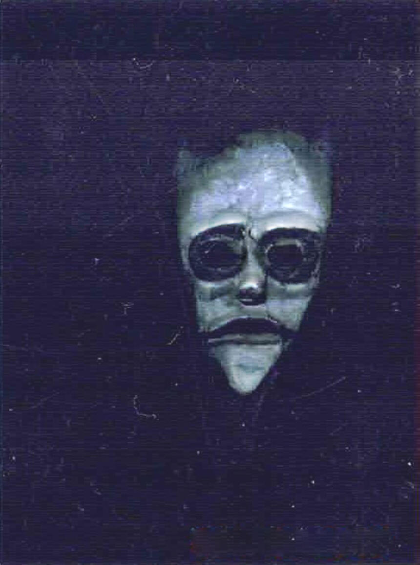 Spook with Mask 2 [Close Up]. Photograph editing, 2023.